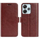 Xiaomi Redmi Note 13R/Poco M6 4G/Redmi 13 5G Pung med Magnetisk Lukning - brun