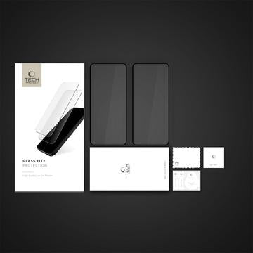 Xiaomi Redmi Note 14 4G/5G Tech-Protect Glass Fit+ Skærmbeskyttelse Hærdet Glas - 2 stk. - Sort