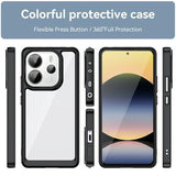 Xiaomi Redmi Note 14 4G Anti-Shock Hybrid Cover - Sort