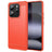 Xiaomi Redmi Note 14 4G Børstet TPU Cover - Karbonfiber - Rød