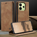 Xiaomi Redmi Note 14 4G Caseme 013 Series Pung - Brun