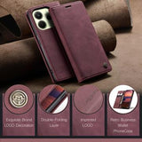 Xiaomi Redmi Note 14 4G Caseme 013 Series Pung - Vinrød