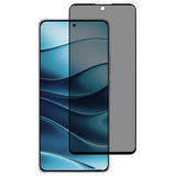 Xiaomi Redmi Note 14 4G/5G Privacy Full Cover Skærmbeskyttelse Hærdet Glas - Sort Kant