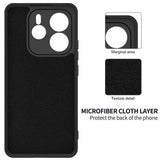 Xiaomi Redmi Note 14 5G Flydende silikone cover med håndrem - sort