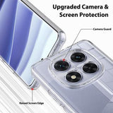 Xiaomi Redmi Note 14 Pro 4G Ridsefast Hybrid Cover - Gennemsigtig
