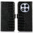 Xiaomi Redmi Note 14 Pro 5G/Poco X7 Crocodile Series Læderpung med RFID - Sort