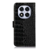 Xiaomi Redmi Note 14 Pro 5G/Poco X7 Crocodile Series Læderpung med RFID - Sort