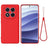 Xiaomi Redmi Note 14 Pro 5G/Poco X7 Flydende silikone cover med håndrem - Rød