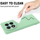 Xiaomi Redmi Note 14 Pro 5G/Poco X7 Flydende silikone cover med håndrem - Grøn