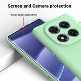 Xiaomi Redmi Note 14 Pro 5G/Poco X7 Flydende silikone cover med håndrem - Grøn