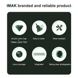 Xiaomi Redmi Note 14 Pro 5G/Poco X7 Imak 2-i-1 HD Kamera Linse Hærdet Glas - Sort