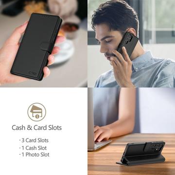 Xiaomi Redmi Note 14 Pro 5G/14 Pro+ 5G/Poco X7 Tech-Protect Pungetui med Magnet og Stativ - Sort