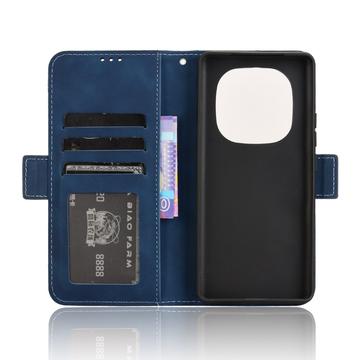 Xiaomi Redmi Note 14 Pro 5G/14 Pro+ 5G/Poco X7 Kortholder Pung Etui - Blå