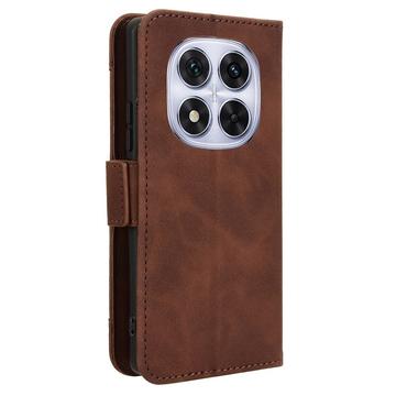 Xiaomi Redmi Note 14 Pro 5G/14 Pro+ 5G/Poco X7 Kortholder Pung Etui - Brun