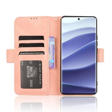 Xiaomi Redmi Note 14 Pro 5G/14 Pro+ 5G/Poco X7 Kortholder Pung Etui - Pink