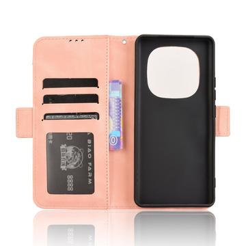 Xiaomi Redmi Note 14 Pro 5G/14 Pro+ 5G/Poco X7 Kortholder Pung Etui - Pink