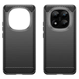 Xiaomi Redmi Note 14 Pro+ 5G Børstet TPU Cover - Karbonfiber - Sort