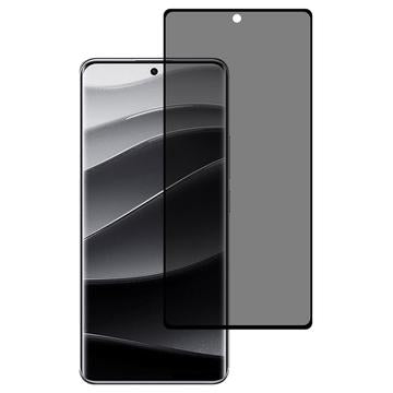 Xiaomi Redmi Note 14 Pro+ 5G/13 Pro+ Privacy Full Cover Skærmbeskyttelse Hærdet Glas - Sort Kant