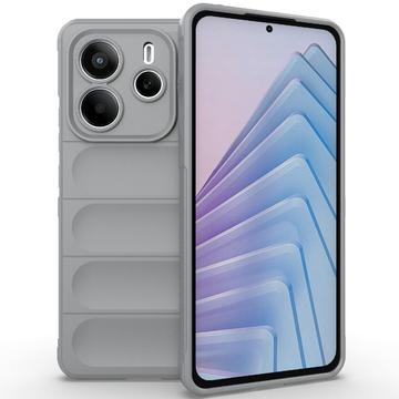 Xiaomi Redmi Note 14 5G Rugged TPU Cover - Lysegrå