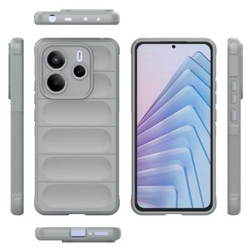 Xiaomi Redmi Note 14 5G Rugged TPU Cover - Lysegrå