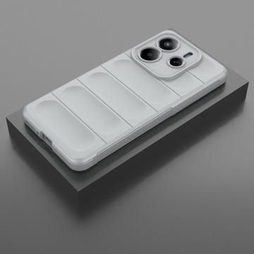Xiaomi Redmi Note 14 5G Rugged TPU Cover - Lysegrå
