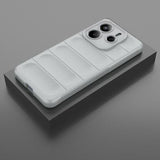 Xiaomi Redmi Note 14 5G Rugged TPU Cover - Lysegrå