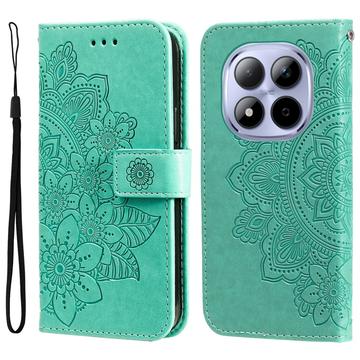 Xiaomi Redmi Note 15 Pro 5G Mandala Series Etui med Pung - Grøn