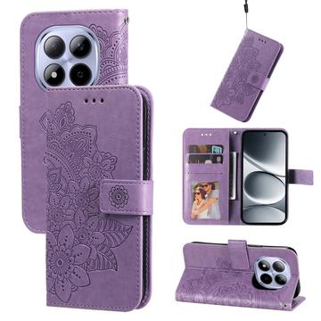 Xiaomi Redmi Note 15 Pro 5G Mandala Series Etui med Pung - Lilla