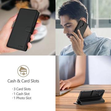 Xiaomi Redmi Note 15 Pro 5G Tech-Protect Pung Cover med Magnet og Stativ - Sort