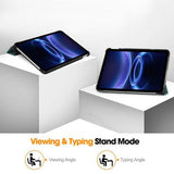 Xiaomi Redmi Pad 2 9.7 Tri-Fold Series Smart Folio-etui - Sortgrøn