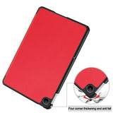 Xiaomi Redmi Pad 2 9.7 Tri-Fold Series Smart Folio-etui - rød