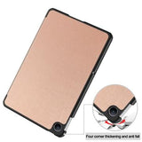 Xiaomi Redmi Pad 2 9.7 Tri-Fold Series Smart Folio-etui - Rosaguld