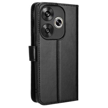 Xiaomi Redmi Turbo 3/Poco F6 Pung Taske med Magnetisk Lukning - Sort