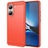 Xiaomi Redmi Turbo 4/Poco X7 Pro Børstet TPU Cover - Karbonfiber - Rød