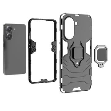 Xiaomi Redmi Turbo 4 Hybrid Cover med Ring Holder - Blå