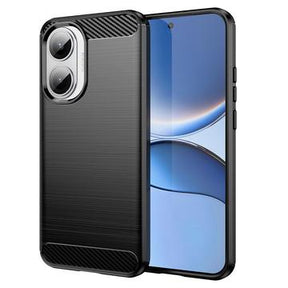 Xiaomi Redmi Turbo 4 Pro Børstet TPU Cover - Karbonfiber - Sort