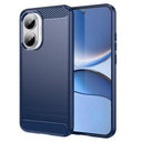 Xiaomi Redmi Turbo 4 Pro Børstet TPU Cover - Karbonfiber - blå