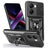 Xiaomi Redmi Turbo 4/Poco X7 Pro Roterende Ring Hybrid Cover med Kameraskjold - Sort