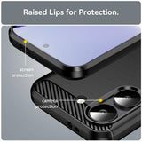 Xiaomi Redmi Turbo 5/Poco X8 Pro Børstet TPU Cover - Karbonfiber - Sort