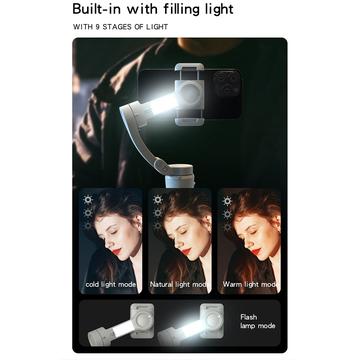 YESIDO SF18 3-akset smartphoneholder kardanstabilisator ansigtssporende selfie-stick