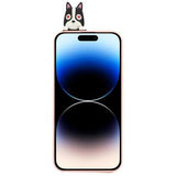 3D Cartoon iPhone 14 Pro Max TPU Cover - Hund