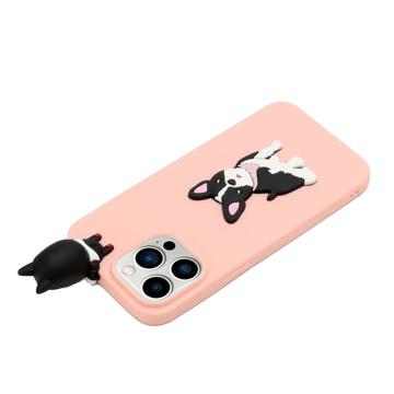 3D Cartoon iPhone 14 Pro Max TPU Cover - Hund