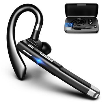 YYK-520 2nd Wireless Bluetooth 5.0 Single Ear Headset Car Earhook Business Earphone med opladningsetui
