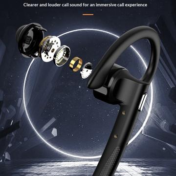 YYK-526 Bluetooth-headset med ENC dobbeltmikrofonstøjreduktion - sort