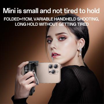Yesido SF29 Mini Bluetooth Selfie Stick / Tripod med fjernbetjening - Sort