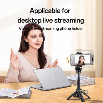 Yesido SF29 Mini Bluetooth Selfie Stick / Tripod med fjernbetjening - Sort
