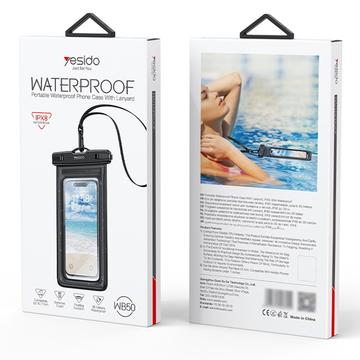 Yesido WB50 IPX8 flydende vandtæt universaltaske - sort