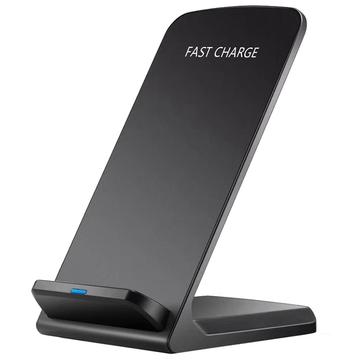 Z2 15W trådløs oplader til hurtig opladning af mobiltelefoner Vuggestativ til iPhone Samsung Huawei Xiaomi - Sort