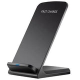 Z2 15W trådløs oplader til hurtig opladning af mobiltelefoner Vuggestativ til iPhone Samsung Huawei Xiaomi - Sort