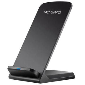 Z2 15W trådløs oplader til hurtig opladning af mobiltelefoner Vuggestativ til iPhone Samsung Huawei Xiaomi - Sort